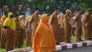 Suasana Apel Gabungan